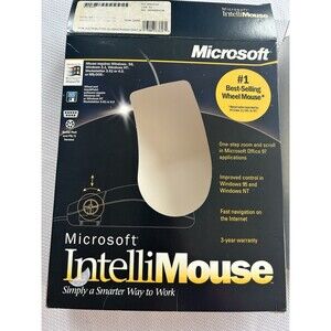 Microsoft IntelliMouse, DB9/PS/2 Version, Two Buttons Plus Dial-In Button